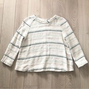 Paul & Joe Sister Woven 3/4 Long Sleeve Top in Cream Size S